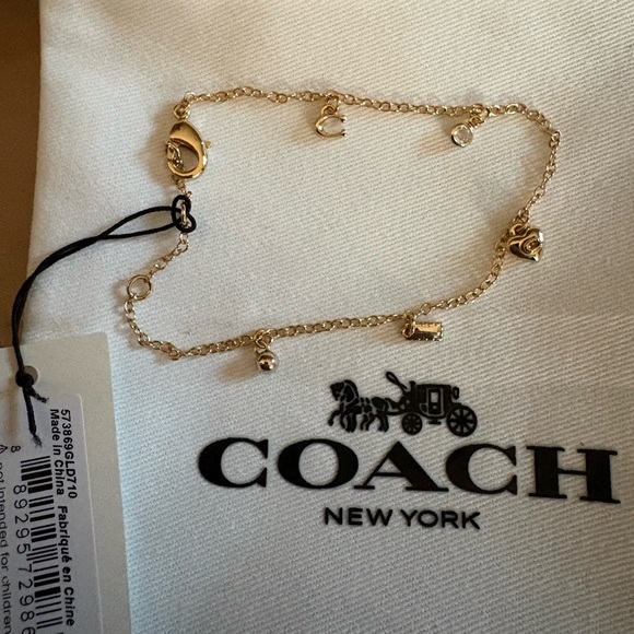 Coach Gold Heart Charm Bracelet - Picture 4 of 4